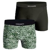 Björn Borg Kalsonger 2P Premium Cotton Stretch Boxer 2354 Grön Mönstra...