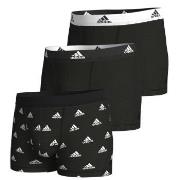 adidas Kalsonger 3P Active Flex Cotton Trunk Svart mönstrad bomull Med...