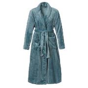 Trofe Braid Fleece Robe Turkos polyester Large Dam