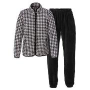 Trofe Houndstooth Set Svart polyester XX-Large Dam