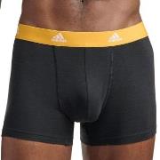 adidas Kalsonger 3P Active Flex Cotton Trunk Svart/Orange bomull Mediu...