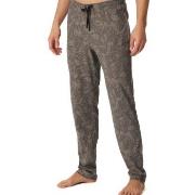 Schiesser Mix Plus Relax Long Pants Brun Mönster bomull 48 Herr