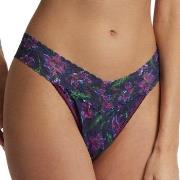 Hanky Panky Trosor Printed Original Rise Thong Mörklila nylon One Size...