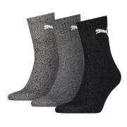 Puma Strumpor 3P Short Crew Unisex Socks Grå/Svart Strl 39/42