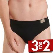 Sloggi Kalsonger 2P For Men GO Natural Brief Svart bomull Large Herr