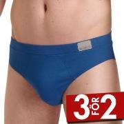 Sloggi Kalsonger 2P For Men GO Natural Brief Blå bomull Large Herr