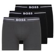 BOSS Kalsonger 3P Boxer Bold Brief Svart/Grå bomull XX-Large Herr