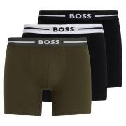 BOSS Kalsonger 3P Boxer Bold Brief Svart/Grön bomull Medium Herr