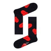 Happy socks Strumpor Jumbo Smiley Heart Svart mönstrad bomull Strl 41/...