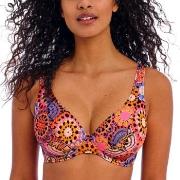 Freya Santiago Nights UW High Apex Bikini Top Rosa Mönstrad F 65 Dam