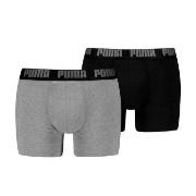 Puma Kalsonger 2P Men Everyday Basic Boxer Svart/Grå bomull XX-Large H...