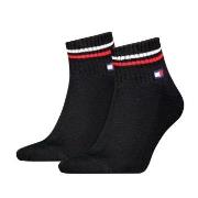 Tommy Men Uni TJ Iconic Quarter Socks Strumpor 2P Svart Strl 35/38