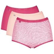 Sloggi Trosor 3P Basic Plus Maxi Colored Flerfärgad-2 bomull 54 Dam