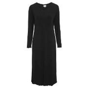 Damella Bamboo Plain Long Sleeve Nightdress Svart Bambu XX-Large Dam