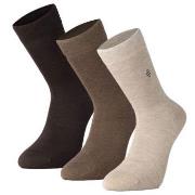 Panos Emporio Strumpor 3P Daniel Bamboo Sock Brun One Size Herr