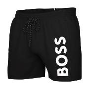 BOSS Badbyxor Swimshorts Octopus Svart polyamid Large Herr