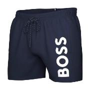 BOSS Badbyxor Swimshorts Octopus Blå polyamid Large Herr