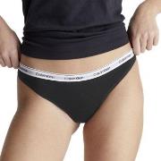 Calvin Klein Trosor Modern Logo Thong Svart bomull 3XL Dam