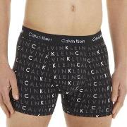 Calvin Klein Kalsonger 6P Cotton Stretch Trunks Svart Mönster bomull S...