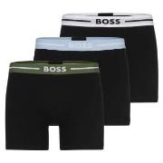 BOSS Kalsonger 3P Power Bold BoxerBr Svart bomull Medium Herr