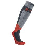 Seger Strumpor Byggmark Mid Compression Sock Röd/Grå Strl 34/36