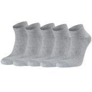 Seger Strumpor 5P Low Cotton Socks Grå Strl 43/46