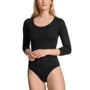 Calida Natural Comfort Bodysuit Svart bomull Medium Dam