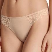 Calida Trosor Natural Comfort Lace Thong Beige bomull XX-Small Dam