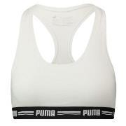 Puma BH Iconic Racer Back Bra Vit Medium Dam