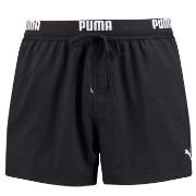 Puma Badbyxor Logo Short Length Swim Shorts Svart polyester Medium Her...