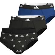 adidas Kalsonger 3P Active Flex Cotton Brief Svart/Blå bomull Large He...