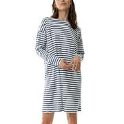 Mey Cyra Nightshirt Vit/Marin Small Dam