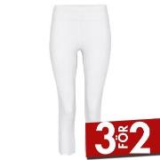 Decoy Capri Leggings Vit ekologisk bomull X-Large Dam