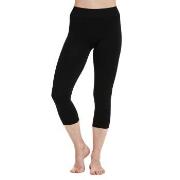 Decoy Seamless Capri Leggins Svart X-Large Dam