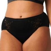 Sloggi Trosor 4P Chic Midi Lace Briefs Svart bomull 40 Dam