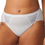 Sloggi Trosor 4P Chic Midi Lace Briefs Vit bomull 40 Dam