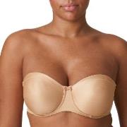 PrimaDonna BH Satin Non Padded Strapless Bra Beige E 75 Dam