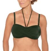 Wiki Basic Bandeau Bikini Top Mörkgrön C 80 Dam