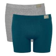 Sloggi Kalsonger 2P Men GO Natural Short Blå/Grå bomull Small Herr