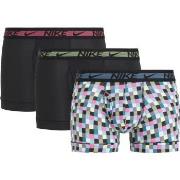 Nike Kalsonger 9P Dri-Fit Ultra Stretch Micro Boxer Svart mönstrad pol...