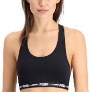 Puma BH Iconic Racer Back Bra Svart X-Small Dam