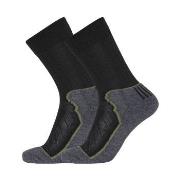 Dovre Strumpor 2P Organic Wool Terry Crew Socks Svart Strl 44/47 Herr