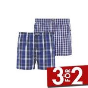 Jockey Kalsonger 2P Woven Boxer Shorts Marin Rutig bomull XX-Large Her...