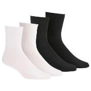 Damella Strumpor 2P Seamless Socks Svart/Vit Strl 43/46 Dam