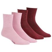 Damella Strumpor 2P Seamless Socks Rosa/Röd Strl 43/46 Dam