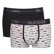 Sloggi Kalsonger 4P Men GO Movember Hipster Svart/Vit bomull Medium He...