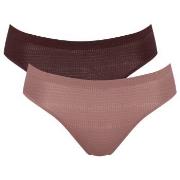 Sloggi Trosor 4P ZERO Motion Ultra High Leg Brief Brun polyester Mediu...