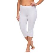 Trofe Leggings 3-4 Length Vit bomull X-Large Dam