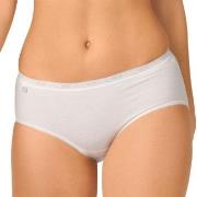 Sloggi Trosor 2P Basic Plus Midi Briefs Vit bomull 48 Dam