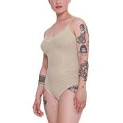 Sloggi GO Ribbed Bodysuit Elfenben bomull Medium Dam